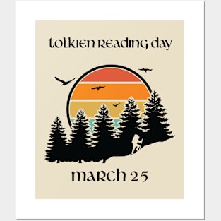 Tolkien Reading Day March 25 Mountain Hiker Posters and Art